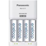 Eneloop Battery Charger With 4 Batteries, White