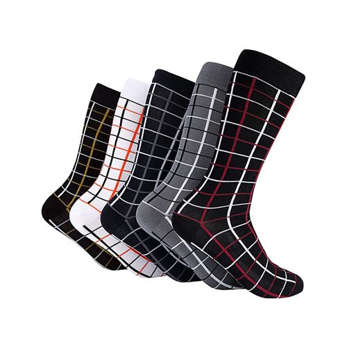 Mio Marino Marino Coloured Grid 5 Pack Men Socks (Pack 301)33