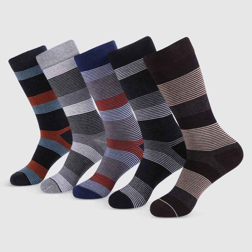 Mio Marino Marino Genteel Striped 5 Pack Men Socks (Pack 310