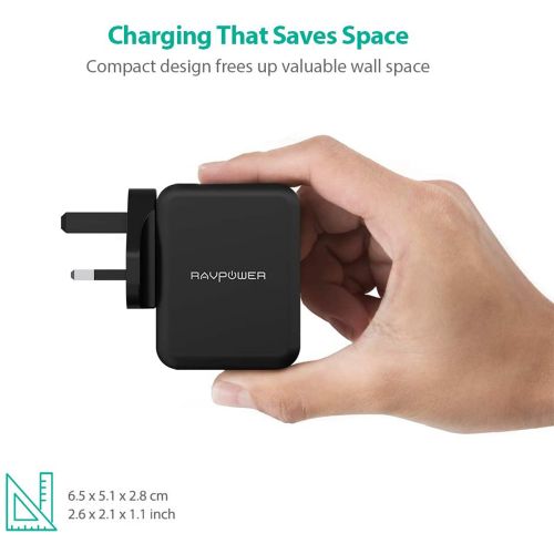 Ravpower 24W USB Dual Port Quick Charge 3.0 Wall Charger88
