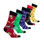 Socks n socks Men’s 5-pair Luxury Colorful Dress Socks - (Set 20)