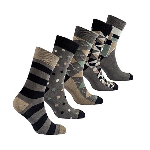 Socks n socks Men’s 5-pair Luxury Cool Dress Socks - (Set 27)33